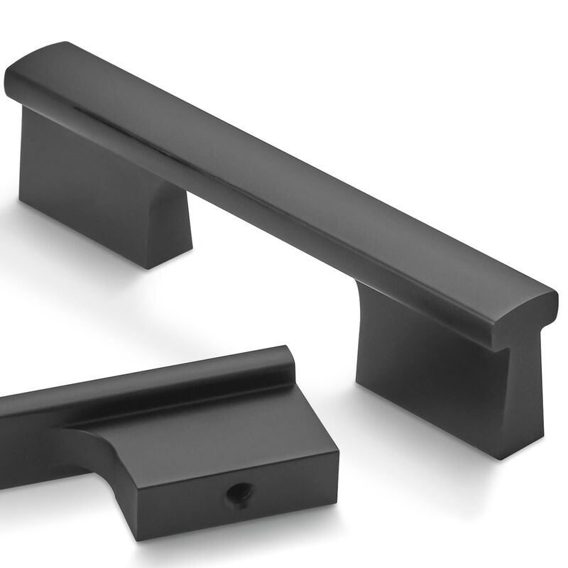 Amasideca 10 Pack Matte Black Cabinet Pulls 3 Inch Hole Centers Kitchen Cabinet Handles Black Drawer Pulls Cabinet Hardware
