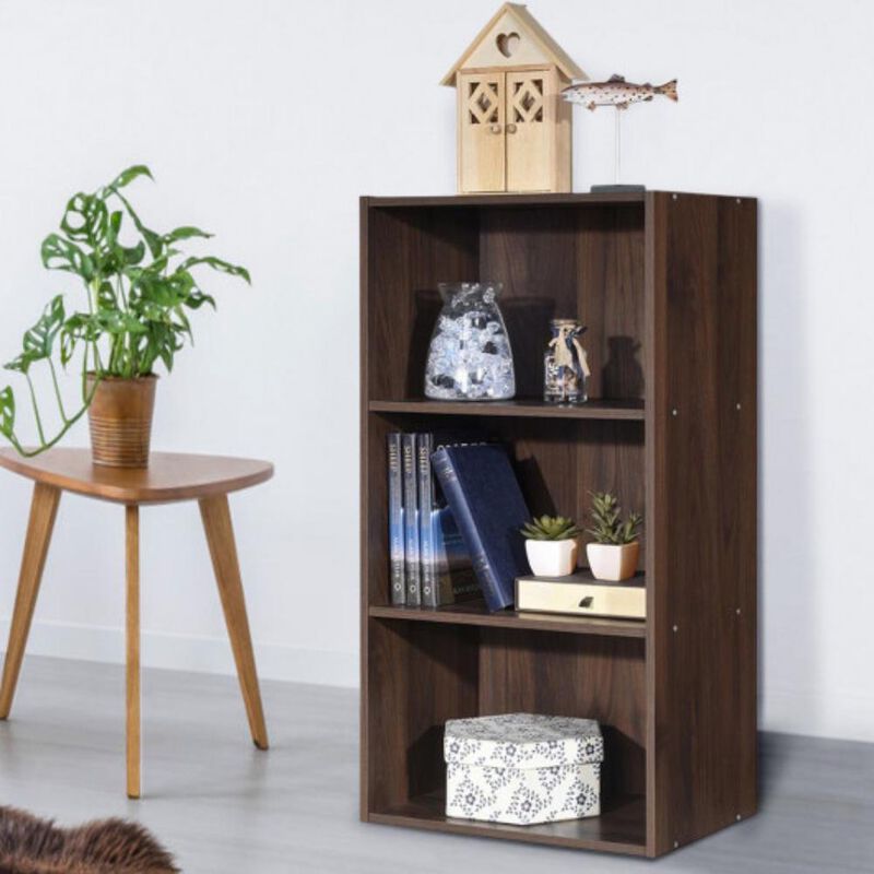 Cube Bookcase 3-Tier with Adjustable Shelves for Office or Home image number 1
