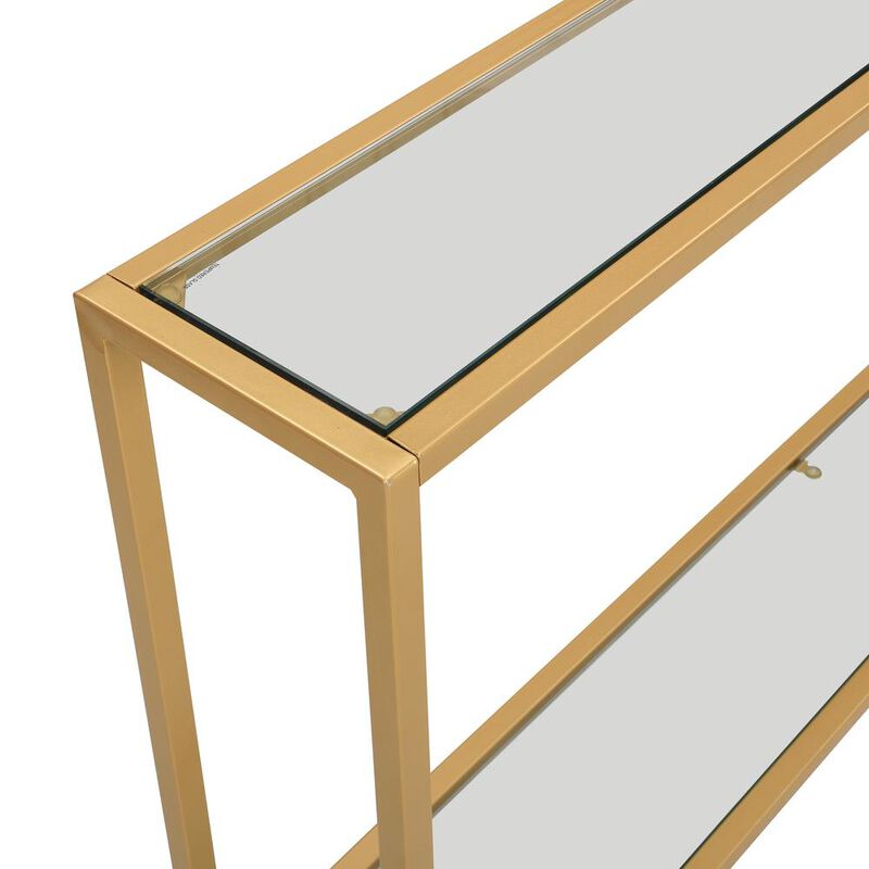 Carolina Living Graydon Slim Console Table - Gold