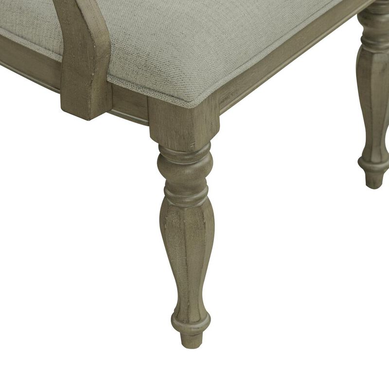 Liberty Furniture Magnolia Manor Splat Back Arm Chair (RTA) - Set of 2 in Weathered Bisque image number 7