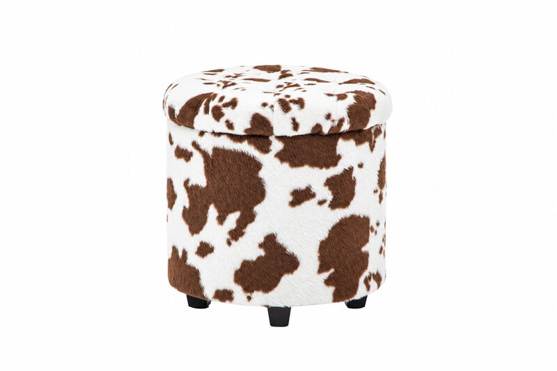 Round Storage Ottoman image number 0