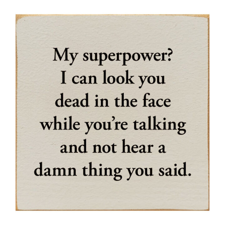 Funny Sarcastic Wooden Sign Wall Decor for Home or Office