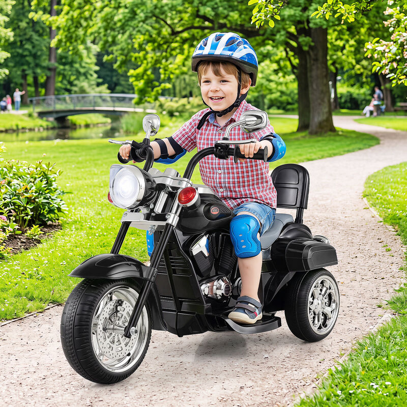 6V Toddler Electric Ride-On Bike with 3 Wheels, Horn and Front Headlight image number 1