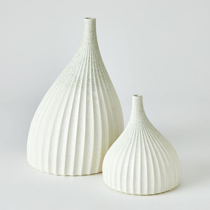 Dewdrop Vase-White Small