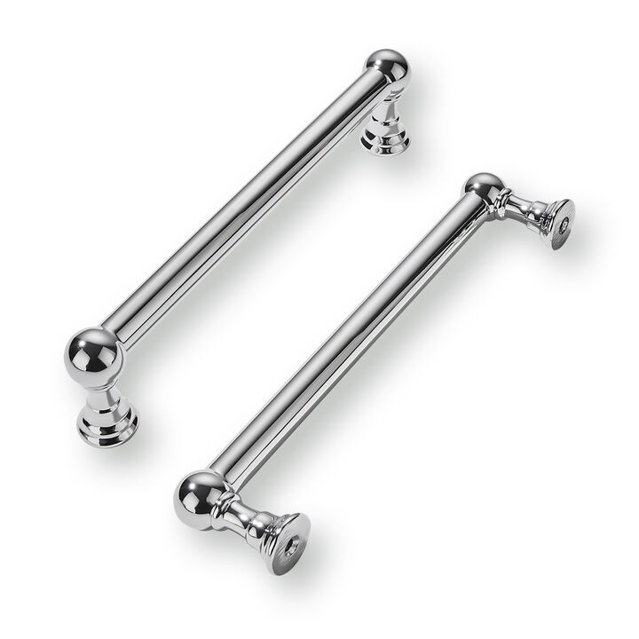 khtumeware 10 Pack 5 Inch Hole Center Polished Chrome Cabinet Pulls Heavy Duty Solid Cabinet Handles cabinets Dressers Kitchens