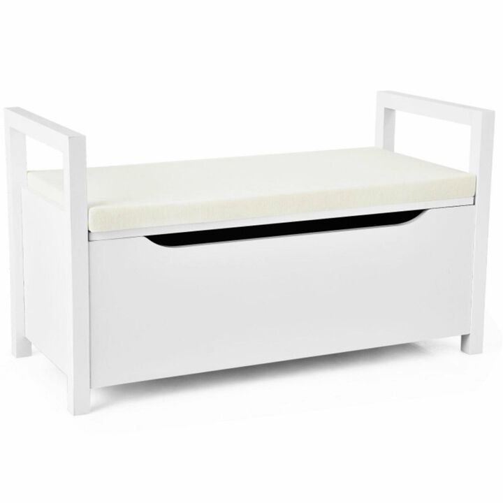 Hivvago Shoe Storage Bench with Cushion Seat