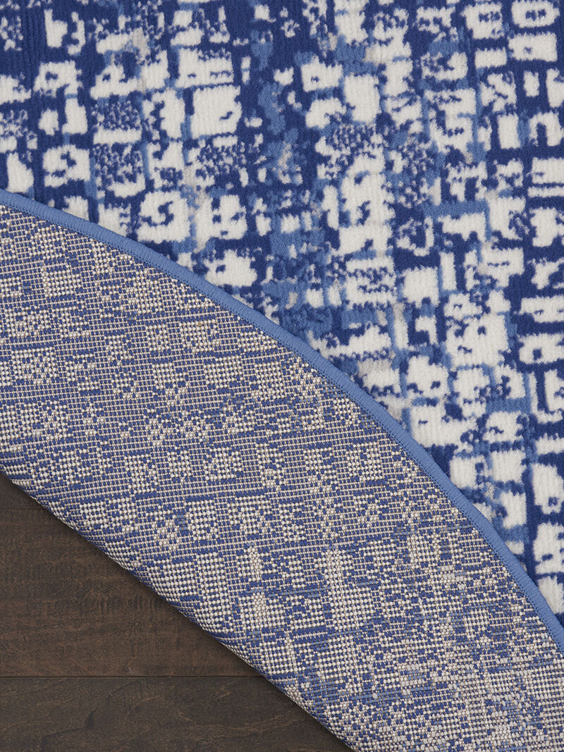 Whimsicle WHS07 Ivory/Navy 8'4" x 11'6" Rug