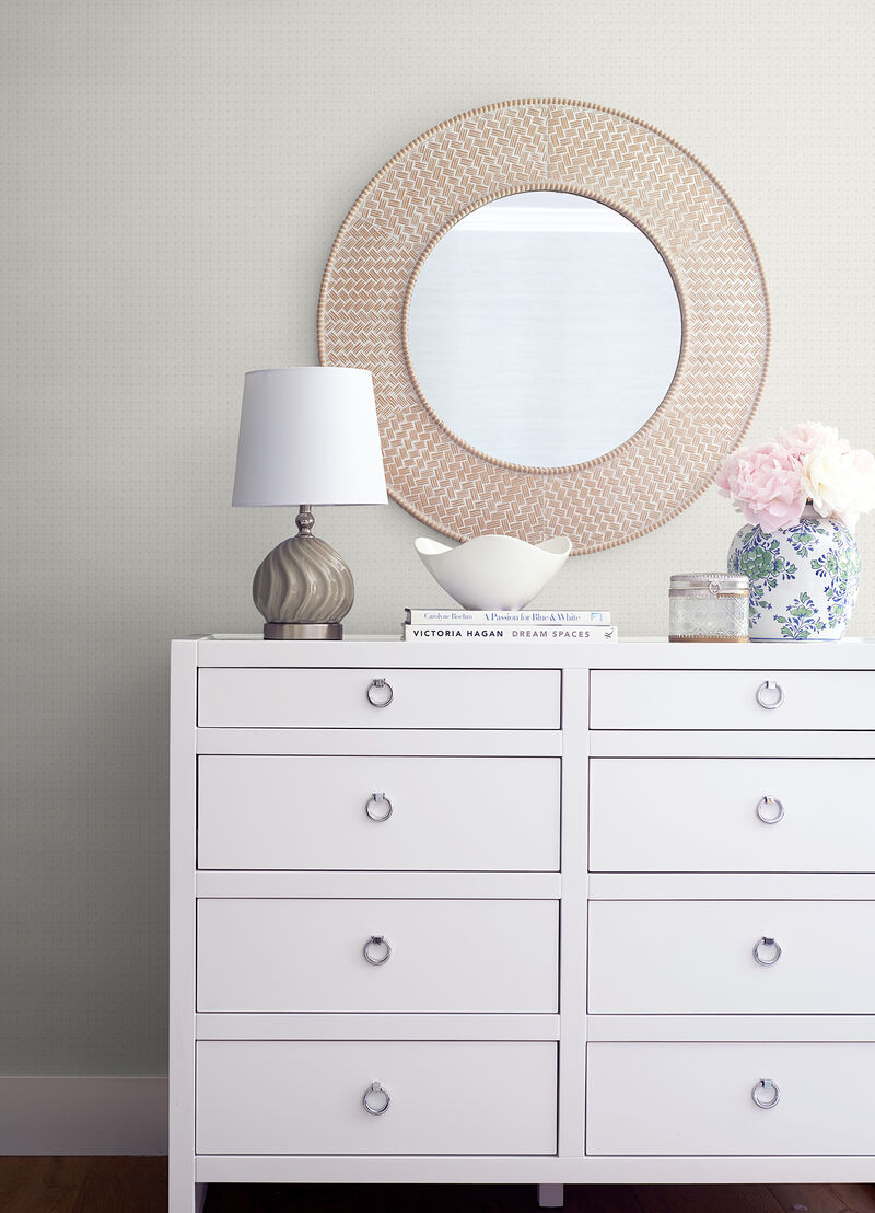 Soleil Silver Petite Floral Wallpaper image number 1