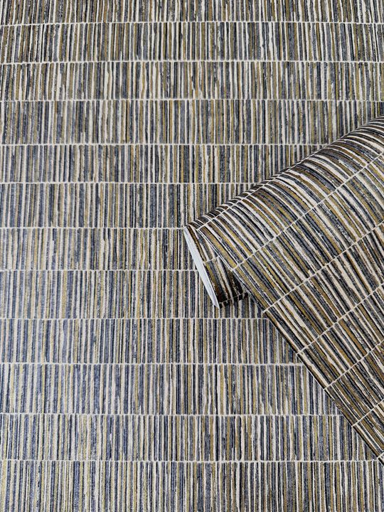 Zen Bamboo Screen Silver Grey Wallpaper DWP0362-06