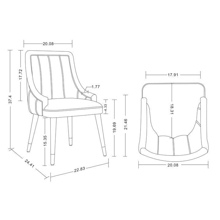 Eda Blue Dining Chair