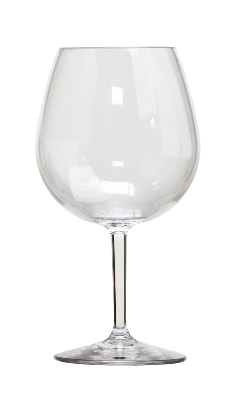 HomeRoots Set of Four Clear Tritan Plastic Stemmed All Purpose Wine Glass image number 0