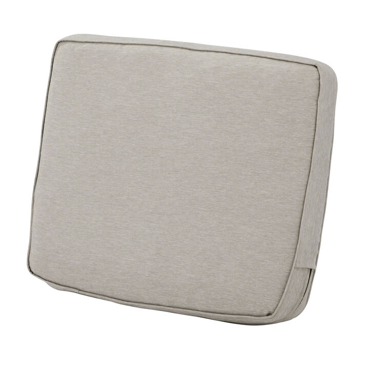 Classic Accessories 62-026-HGREY-EC Back Cushion Combo, 25"W x 18"H x 4"Thick, Heather Grey