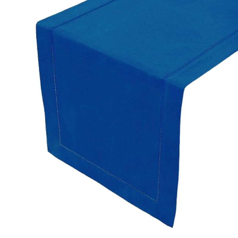 Solino Home Cotton Linen Hemstitch Table Runner &ndash; Handcrafted, Machine Washable, Perfect for Holiday and Everyday Dining