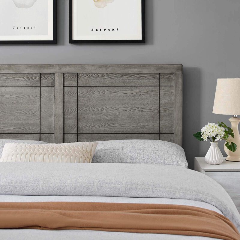 Modway - Archie Queen Wood Headboard image number 8