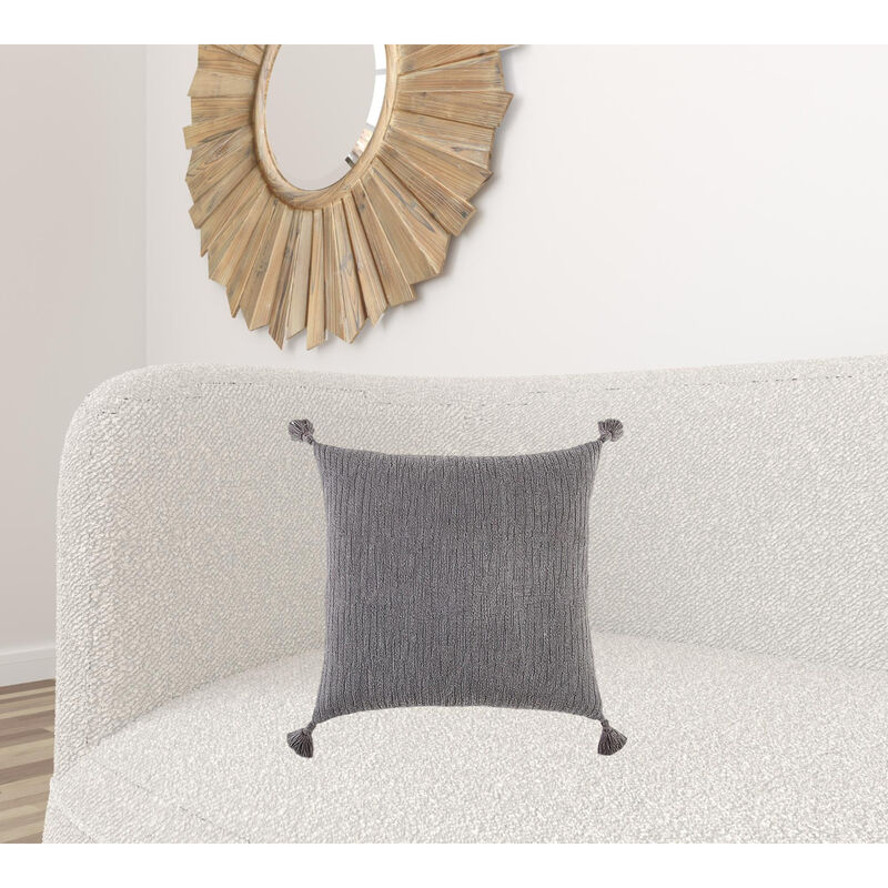 Tonal Abstract Stripe Throw Pillow Modern Decorative Cushion for Sofa or Bed image number 5