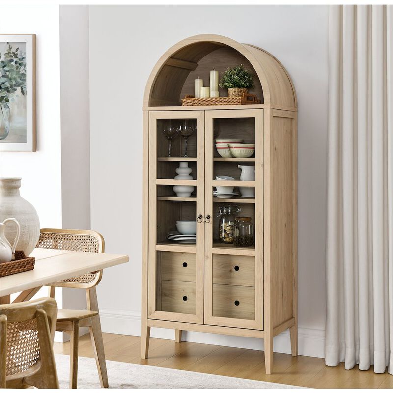 Modway Nolan Tall Arched Storage Display Cabinet