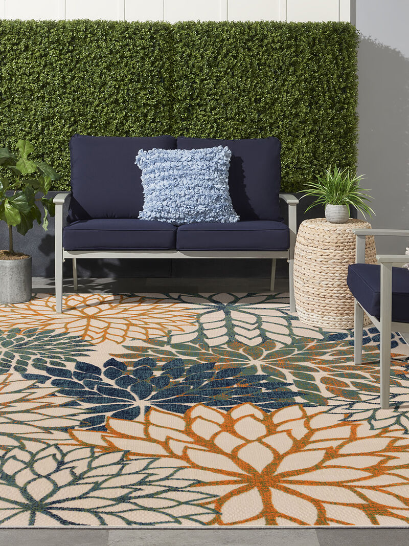 Aloha ALH05 Blue/Green 9' x 12' Rug