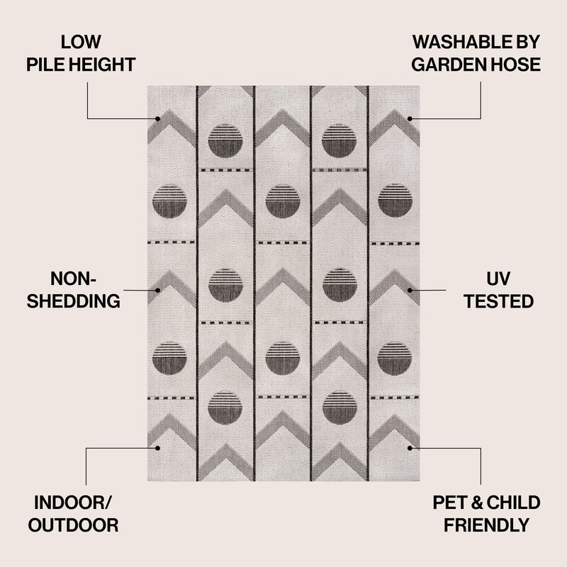 Soren Modern Geometric Indoor/Outdoor Area Rug