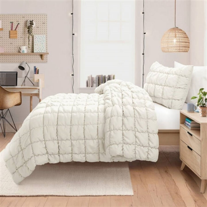 3-Piece Comforter Set with Puff Texture – Lightweight, Soft, and Stylish Bedding