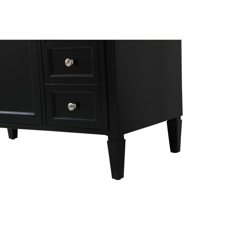 Elegant Kitchen and Bath 42 inch Single bathroom vanity in black
