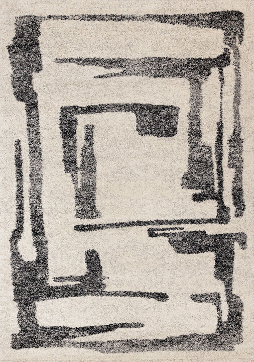 HomeRoots Abstract Area Rug
