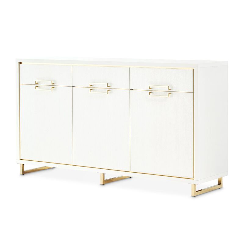Michael Amini Palm Gate Sideboard - Cloud White