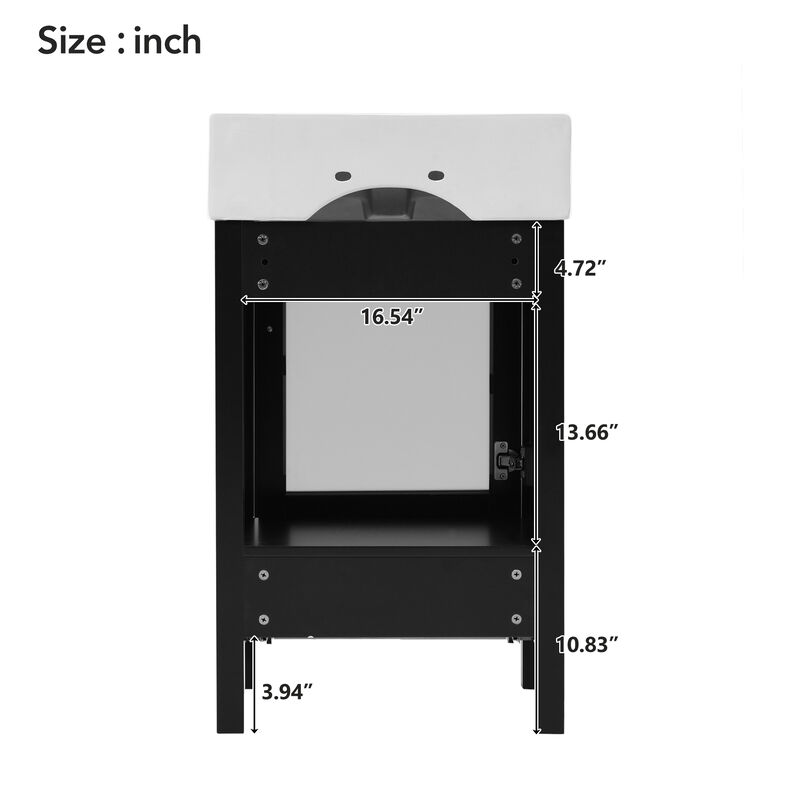 Compact 20-Inch Bathroom Vanity for Small Spaces