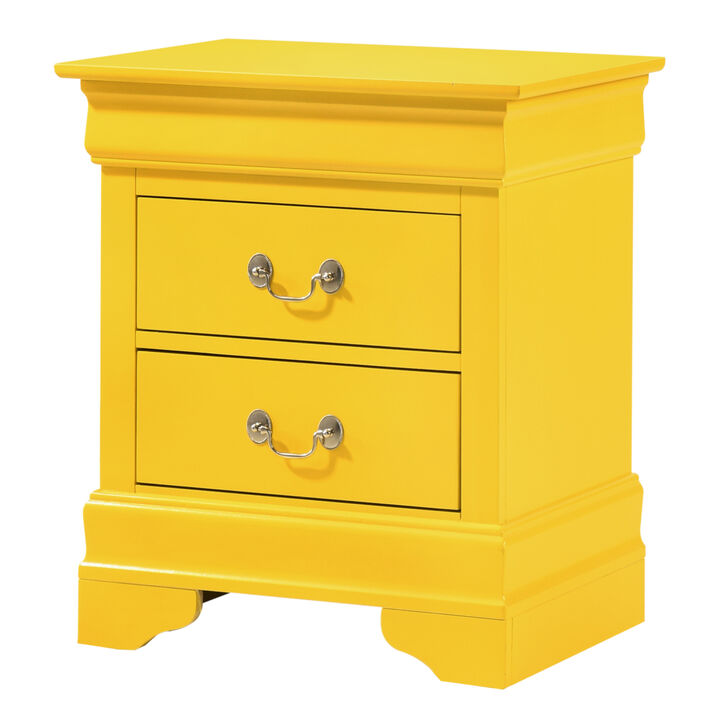 Louis Philippe G02102-N Nightstand, Yellow