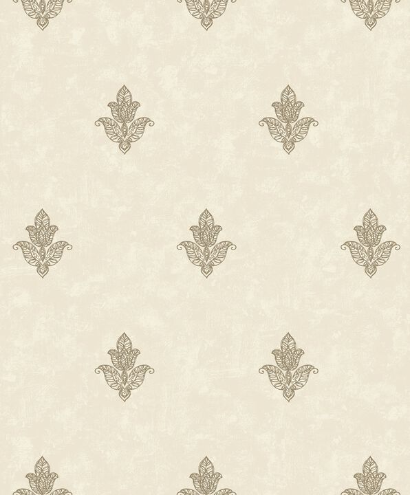 Emporium Mehndi Motif Beige Wallpaper 7013