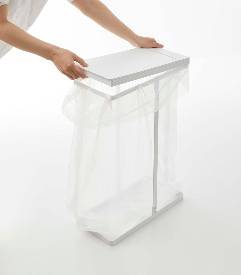 Lidded Garbage Bag Holder - Steel image number 5