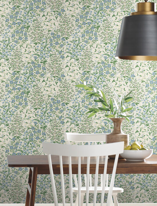 Wildwood Garden Beige & Green Wallpaper