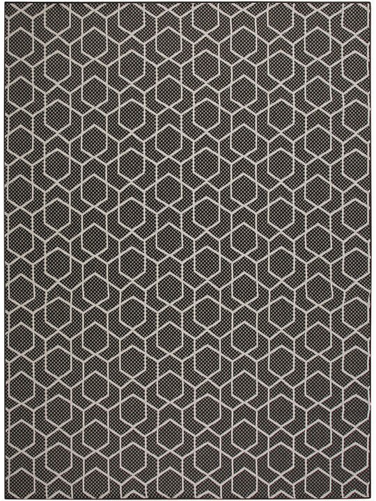 Horizon Indoor/Outdoor HOZ01 Black 8' x 10' Rug