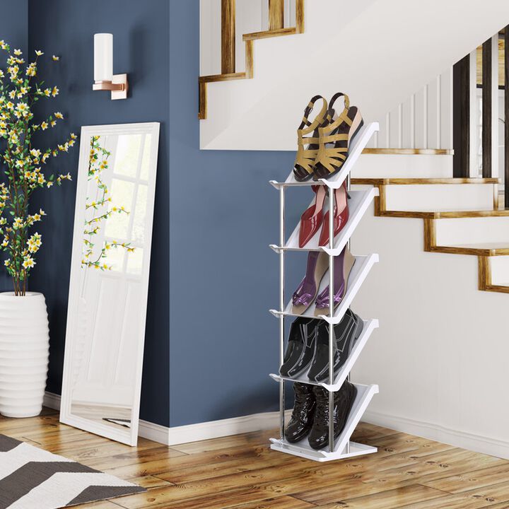 8 Tier Vertical Shoe Rack Narrow