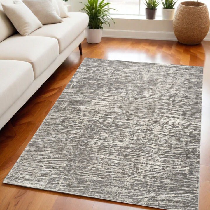 HomeRoots Abstract Non Skid Area Rug