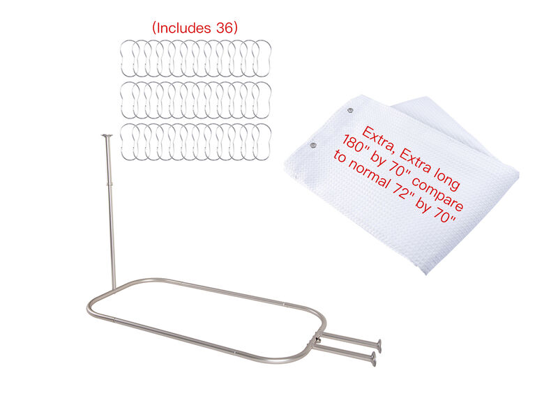 Aluminum Hoop Oval Shower Rod image number 7