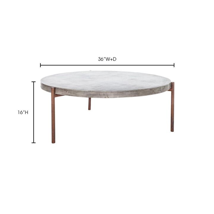 Moe’s Mendez Outdoor Coffee Table Dark Grey