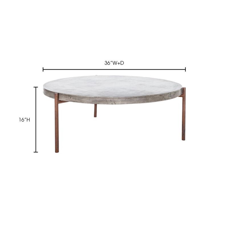 Moe’s Mendez Outdoor Coffee Table Dark Grey