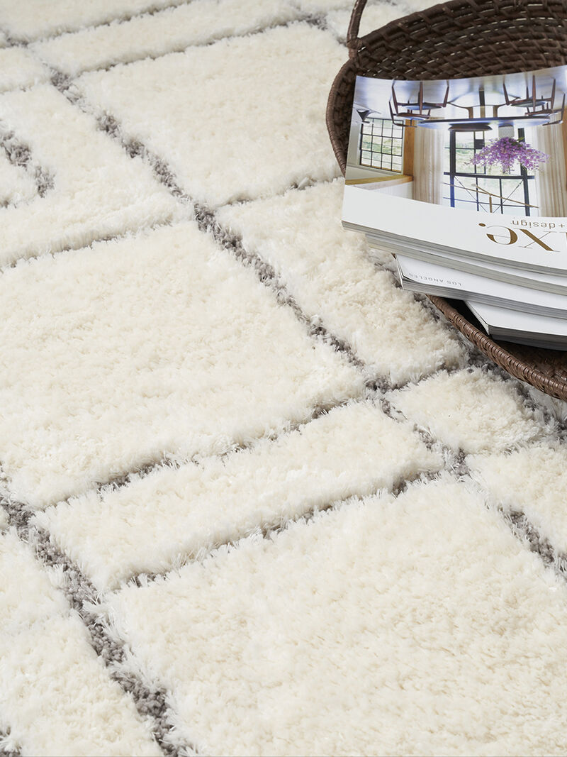 Dreamy Shag DRS07 Ivory 4' x 6' Rug