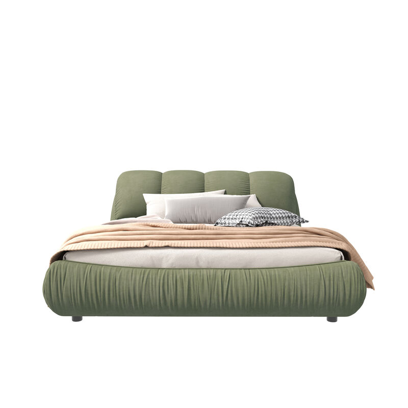 Merax Luxury Upholstered Platform Bed