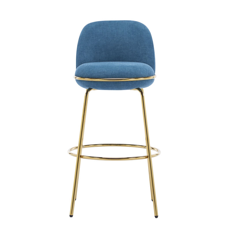 Christopher Knight Home Cobb Indoor Metal Frame Upholstered Armless Barstools (Set of 2) image number 6