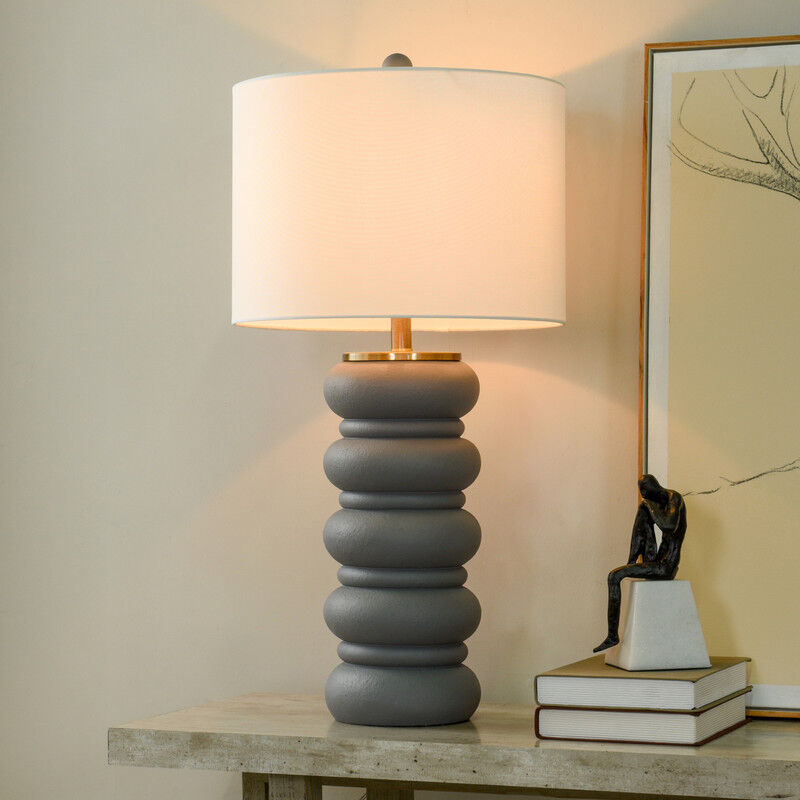 Graphite Pebble Table Lamp