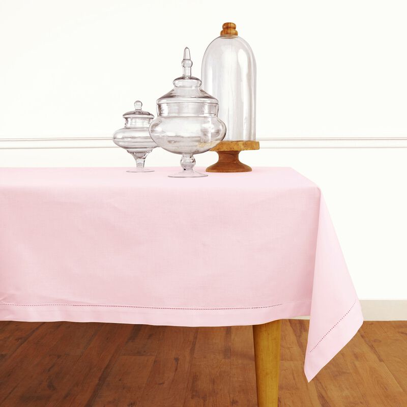 Solino Home Cotton Linen Hemstitch Tablecloth &ndash; Handcrafted, Machine Washable, Perfect for Holiday and Everyday Dining