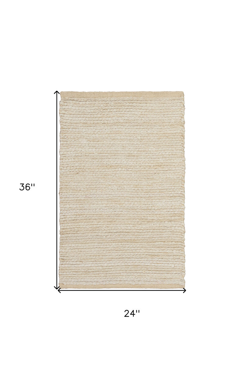 HomeRoots Jute Hand Woven Area Rug image number 2