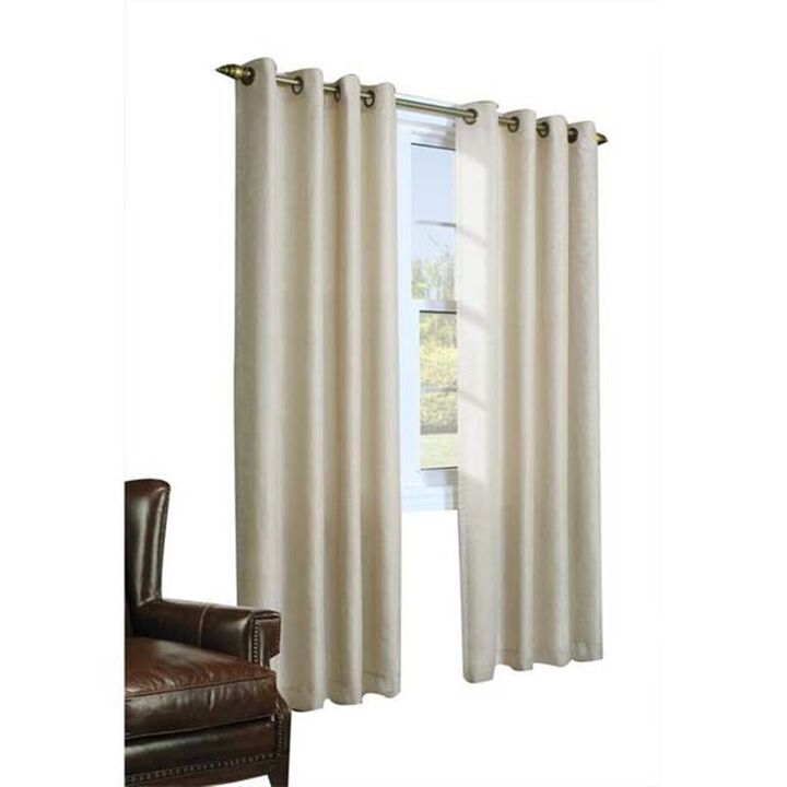 Commonwealth Thermalogic Eight Grommets Rhapsody Thermavoile Lined Curtains - 54"x95" - Mushroom