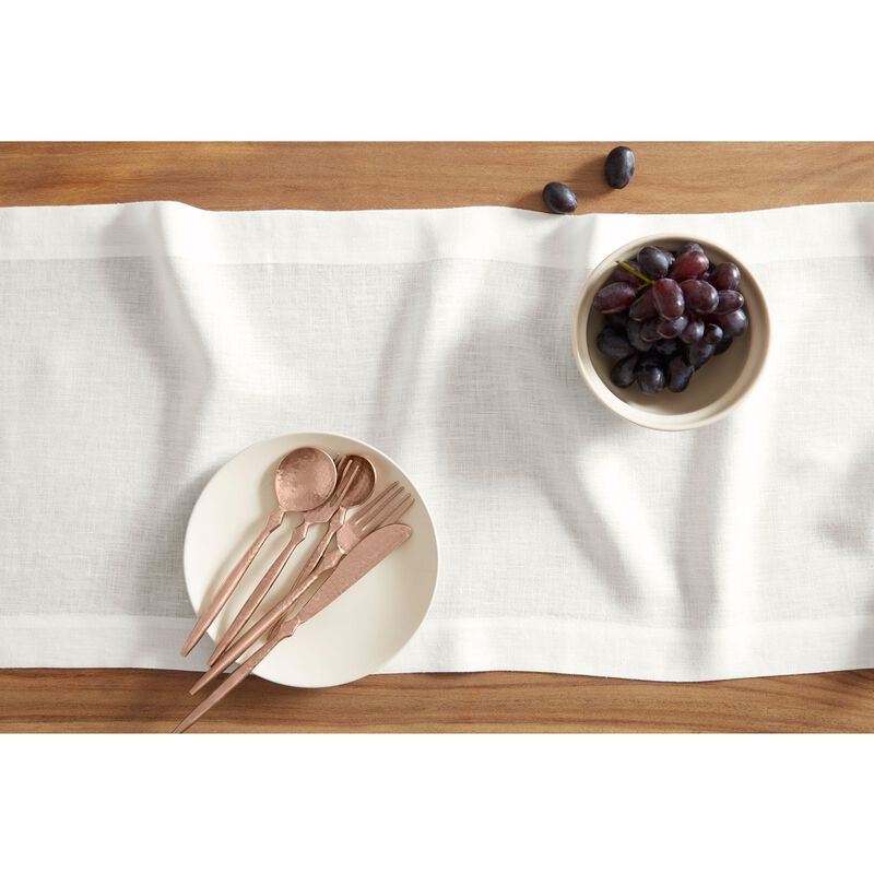Solino Home 100% Pure Linen Table Runner - Sonoma
