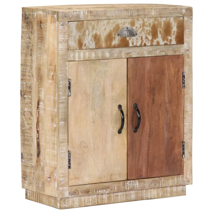 vidaXL Sideboard 23.6"x11.8"x29.5" Solid Mango Wood