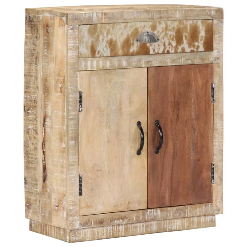 vidaXL Sideboard 23.6"x11.8"x29.5" Solid Mango Wood