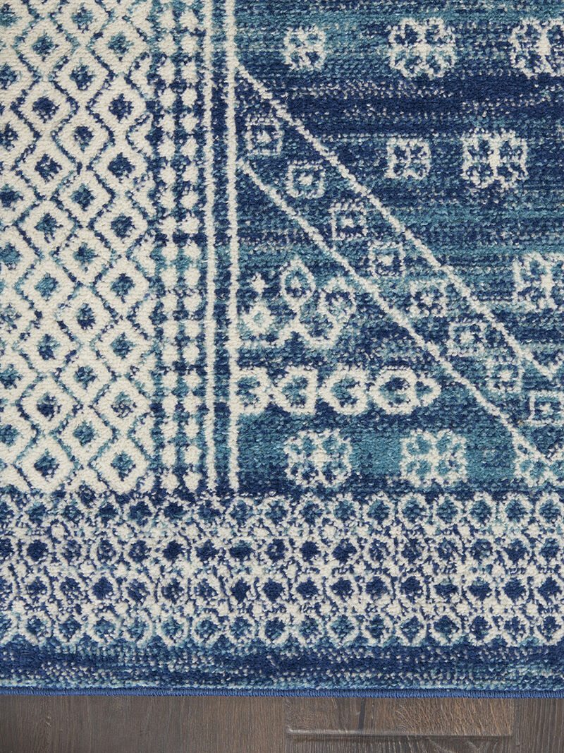 Passion PSN27 Navy/Blue 2'2" x 7'6" Rug image number 2