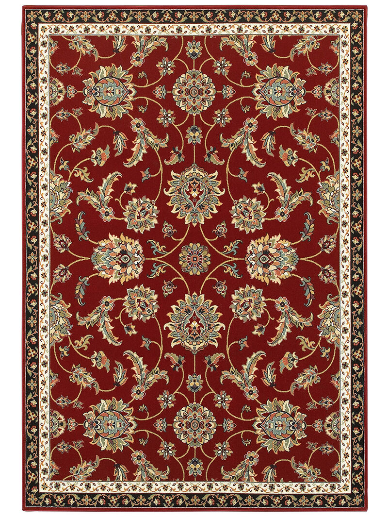 Kashan 5'3" x 7'6" Red Rug image number 0