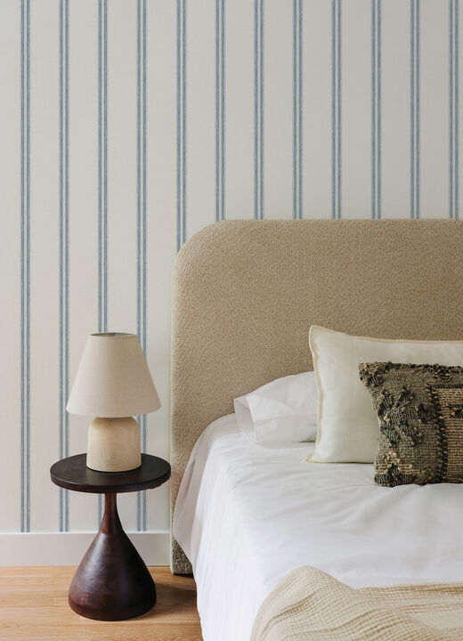 Johnny Blue Stripes Wallpaper